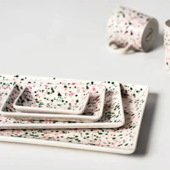 Tallrikar*IITTALA A7 tallrik 7x10cm Helle rosa-grön Helle rosa-grön