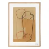 Alvar Aalto Collection|Accessoarer*IITTALA Art poster 50x70cm Sketch brun