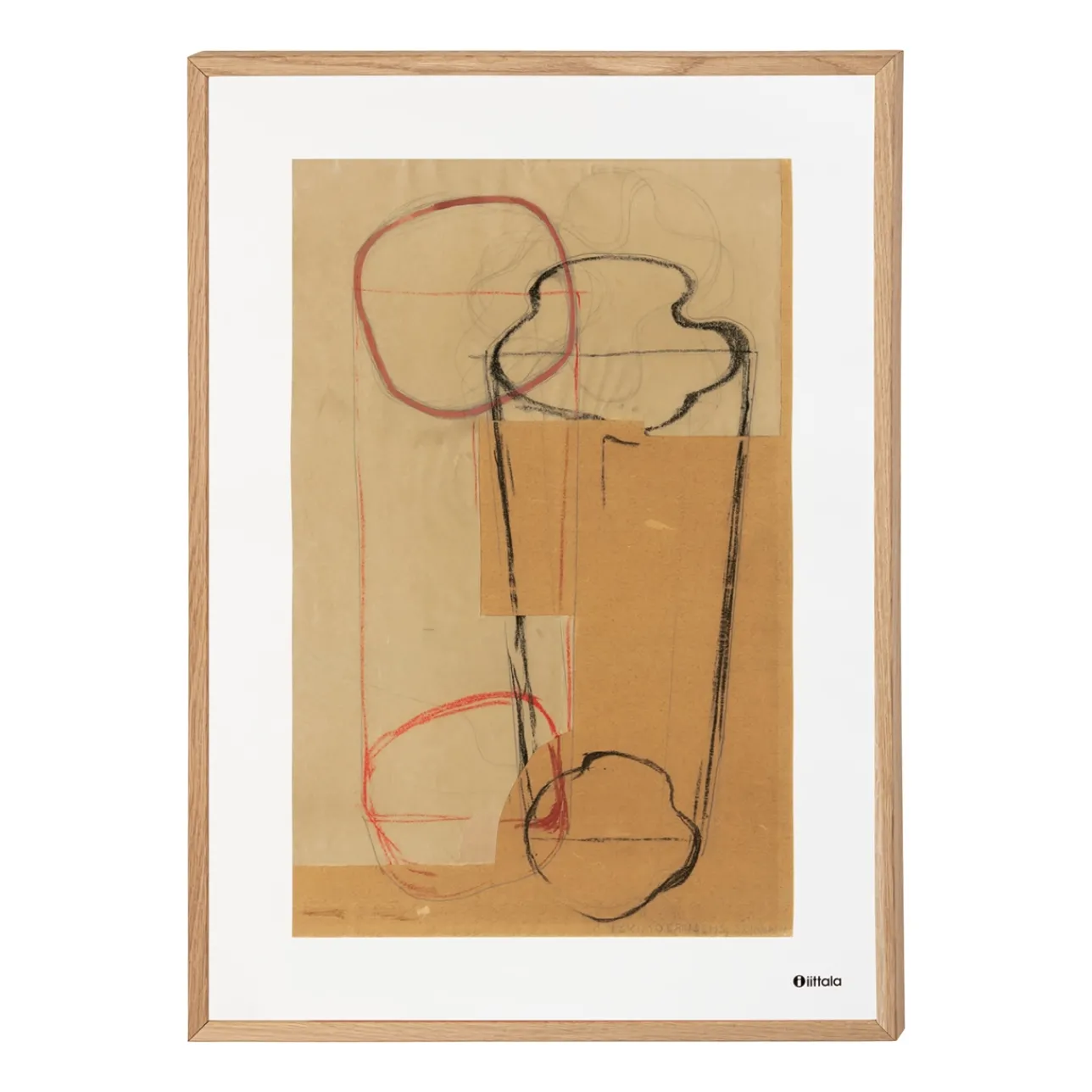 Alvar Aalto Collection|Accessoarer*IITTALA Art poster 50x70cm Sketch brun