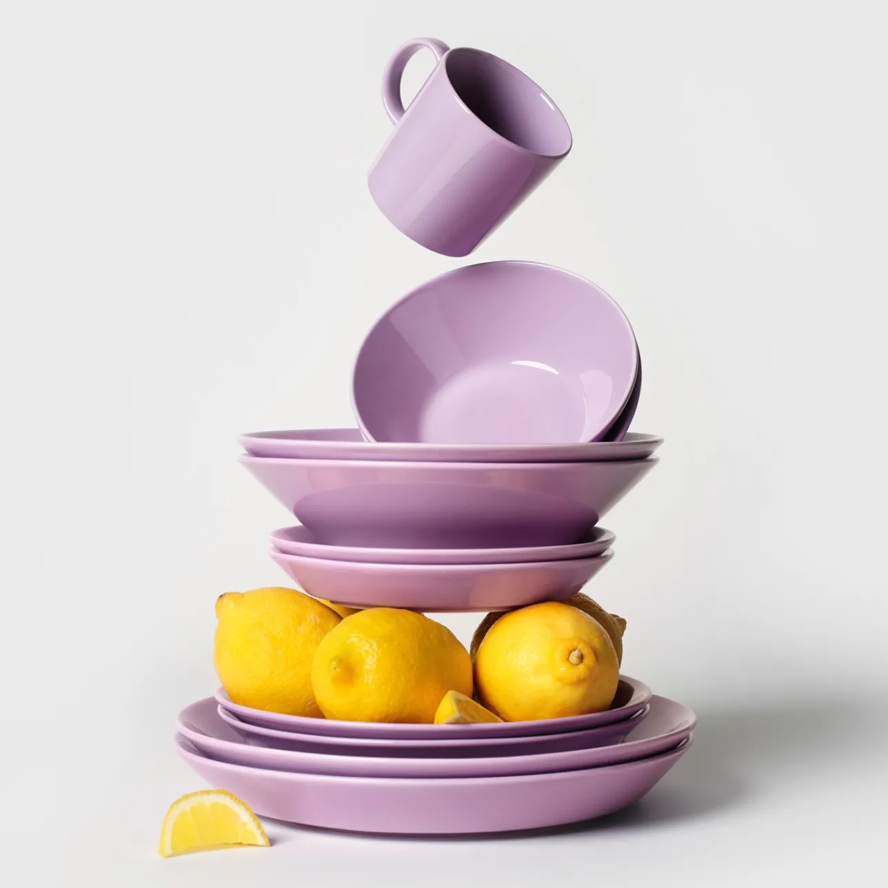 Tallrikar*IITTALA Djup tallrik 21 cm ljus lila