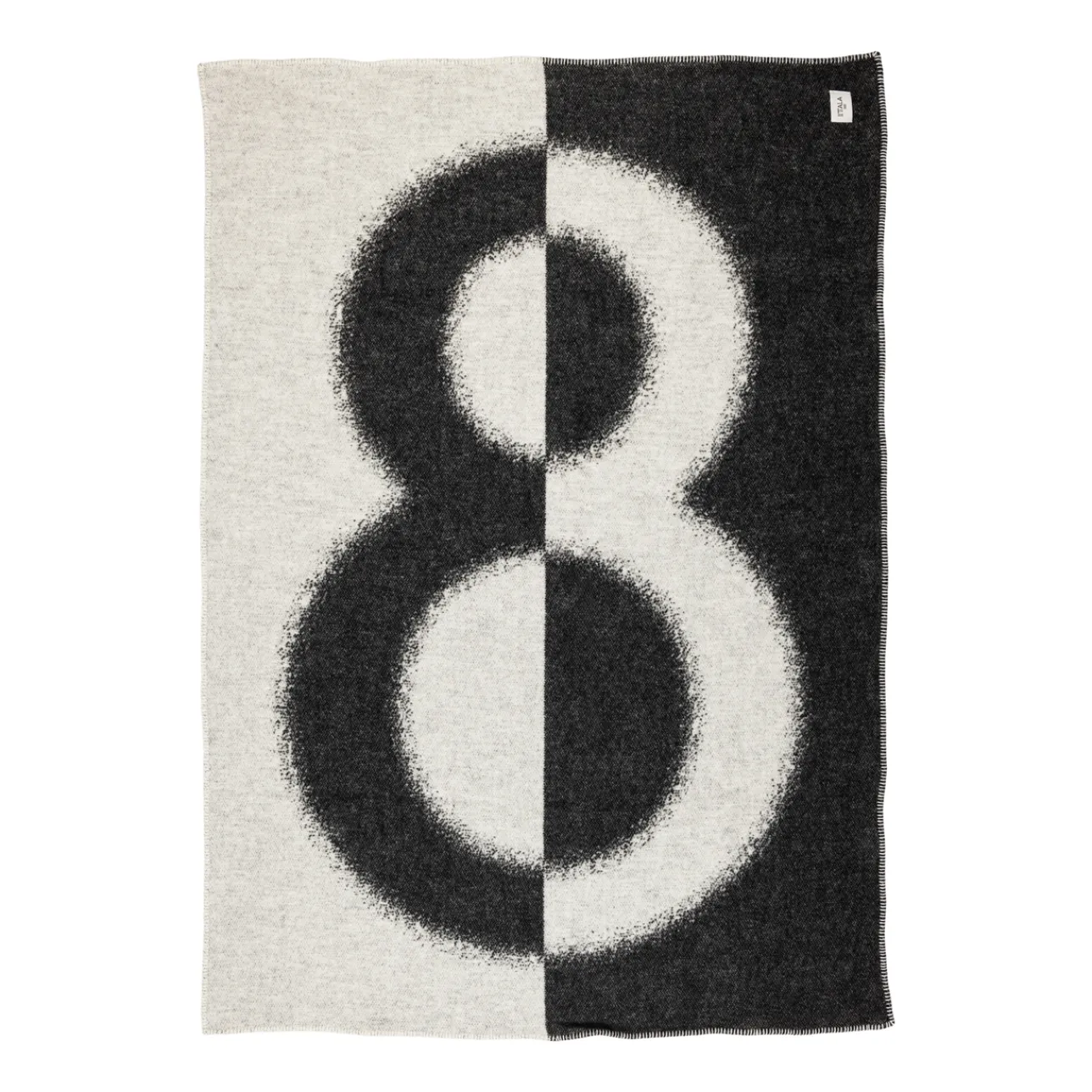 Hemtextilier*IITTALA Filt 130x180cm Ecru-svart