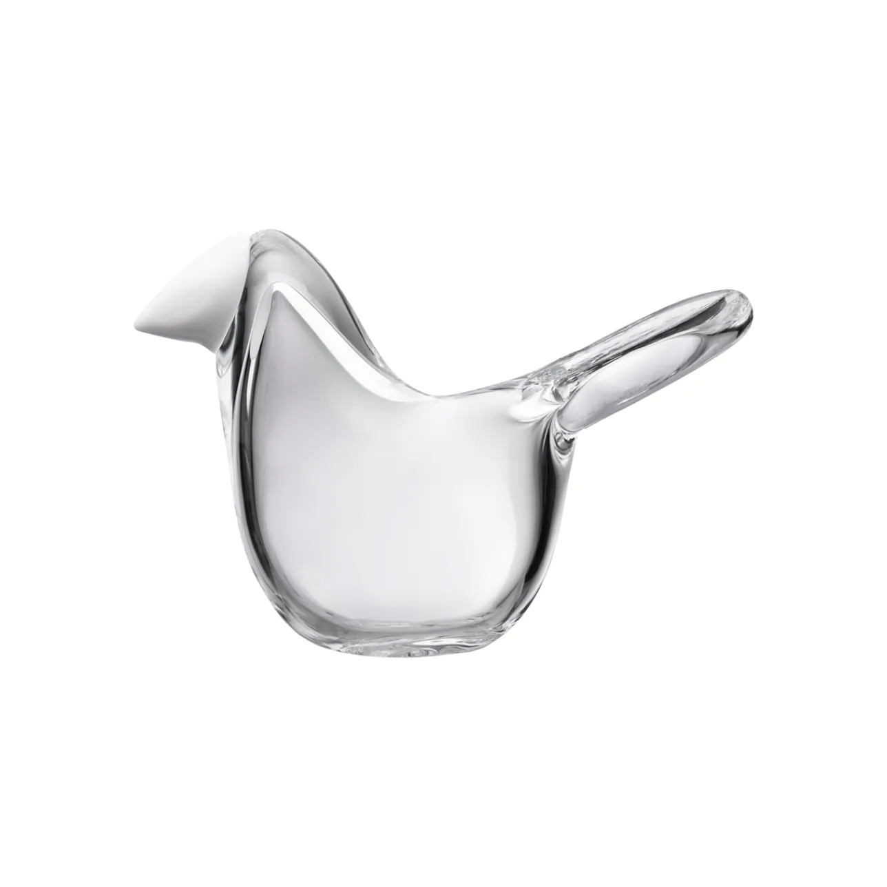 Birds By Toikka|Konstföremål*IITTALA Flugsnappare 95x60mm Klar/vit
