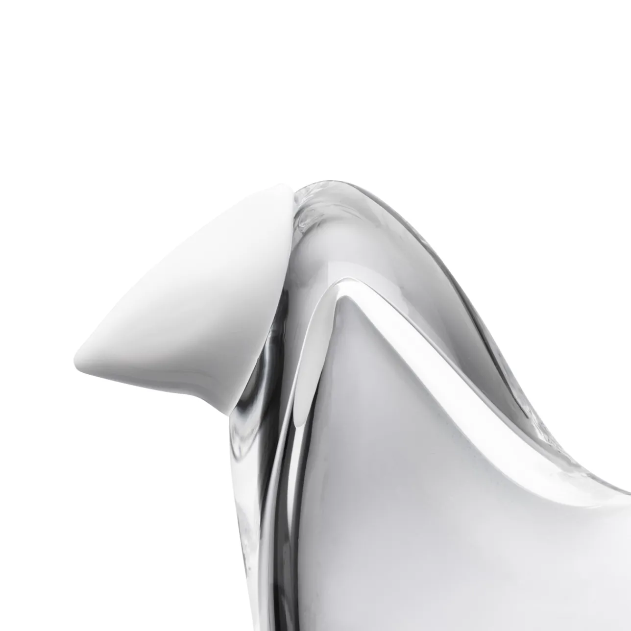 Birds By Toikka|Konstföremål*IITTALA Flugsnappare 95x60mm Klar/vit