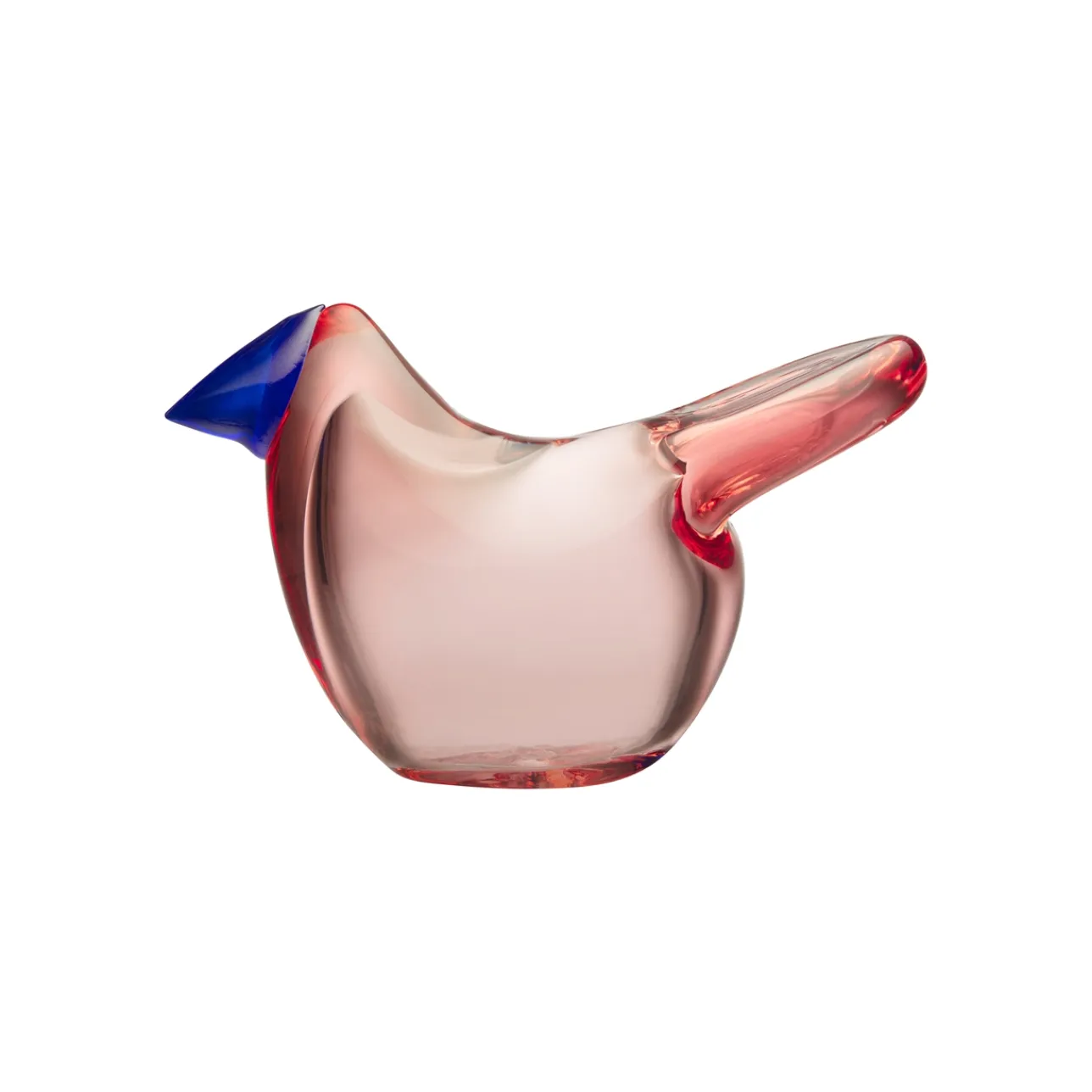 Birds By Toikka|Konstföremål*IITTALA Flugsnappare 95x60mm -blå Laxrosa