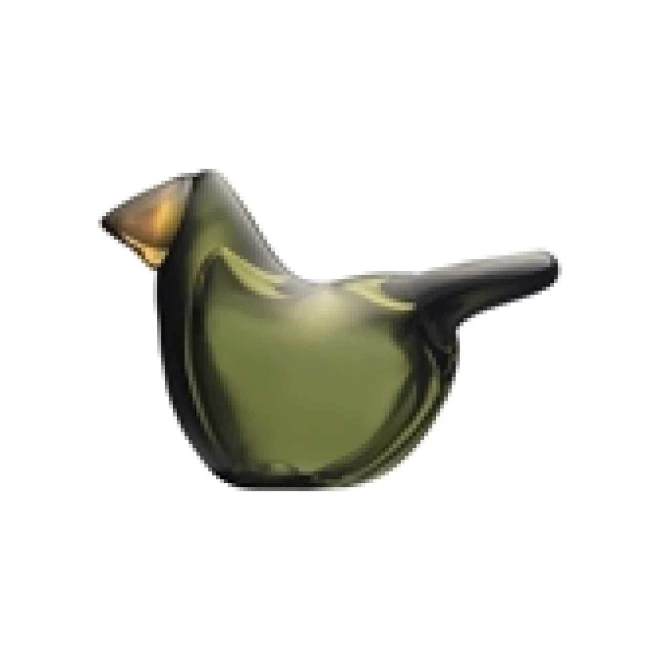 Birds By Toikka|Konstföremål*IITTALA Flugsnappare 95x60mm moss grön-koppar Mossgrön