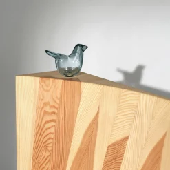 Birds By Toikka|Konstföremål*IITTALA Flugsnappare 95x60mm återvunnet glas Återvunnet