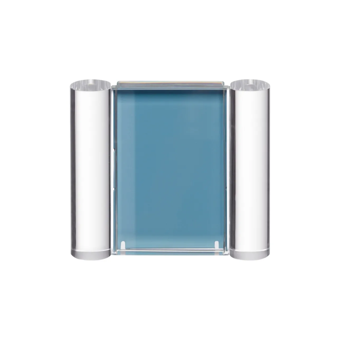 Glasdekoration*IITTALA Fotoram 76x64mm blå