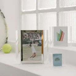 Glasdekoration*IITTALA Fotoram 76x64mm blå