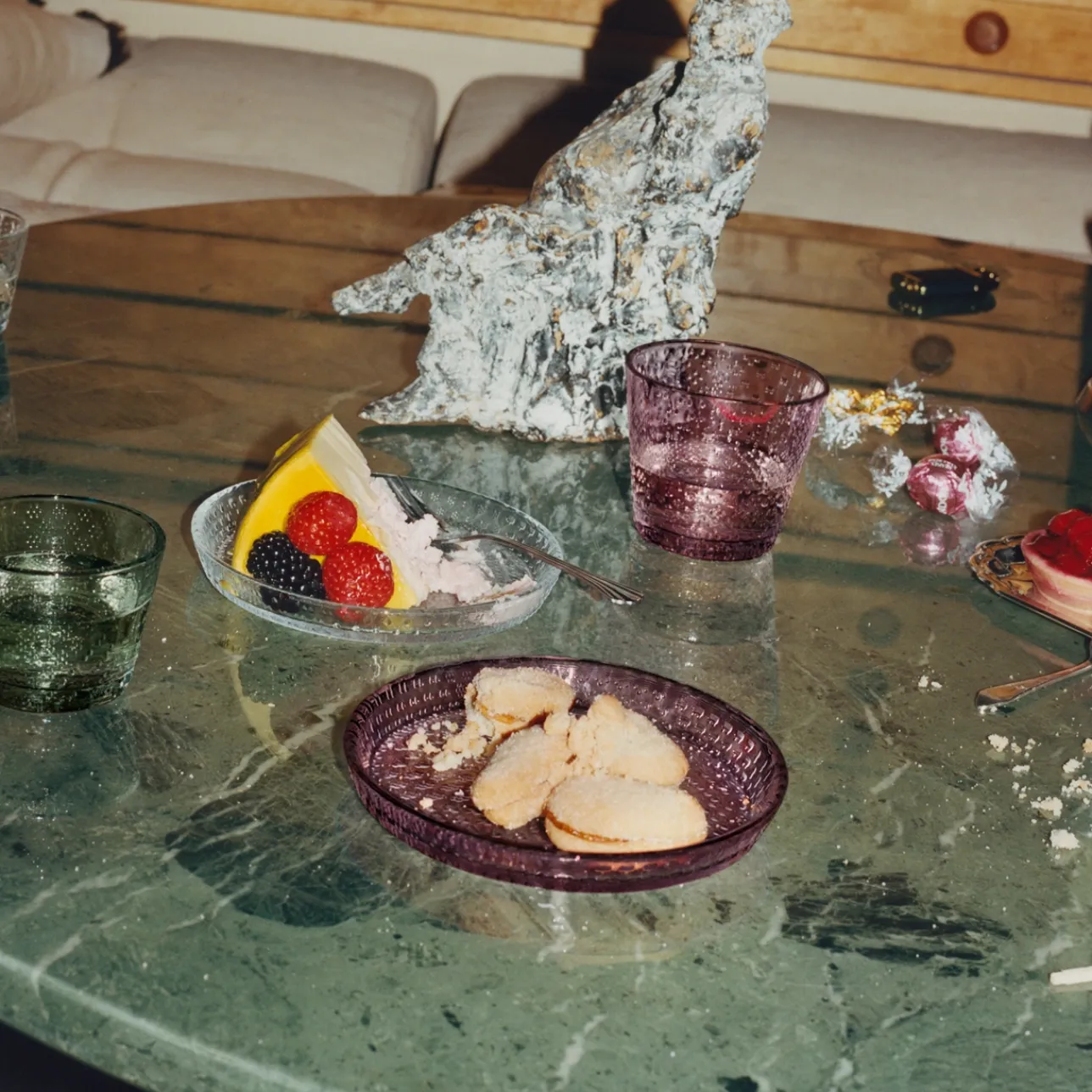 Alla Glas|Dricksglas*IITTALA Glas 29cl ljung 2st Ljuslila