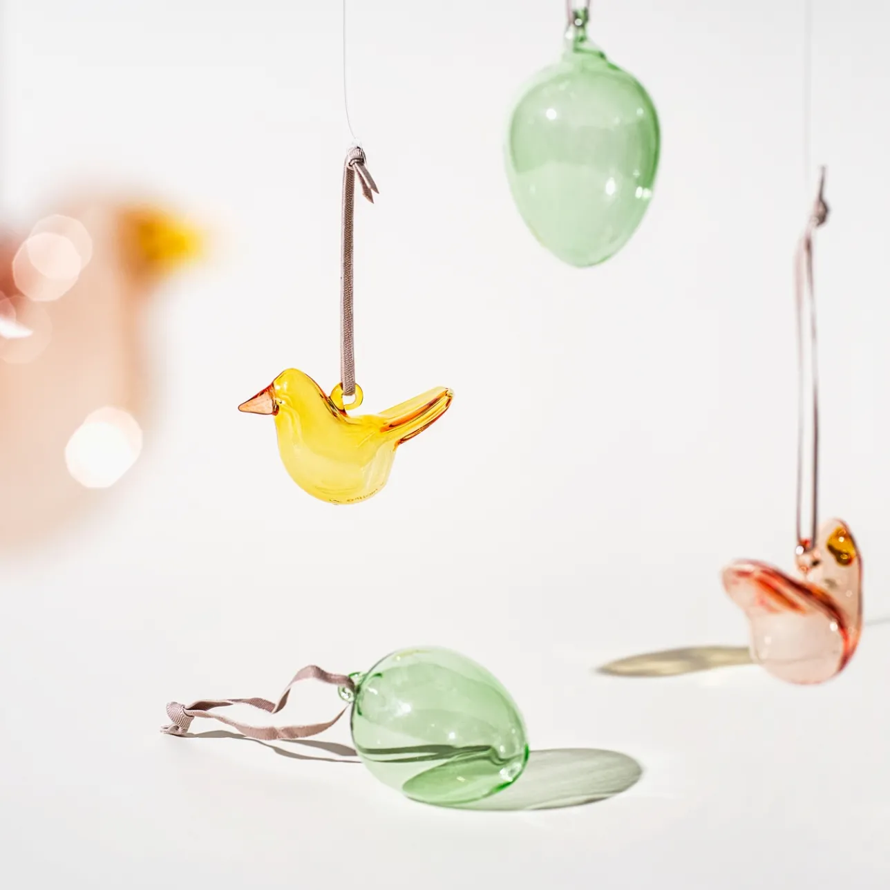 Glasdekoration*IITTALA Glas ägg 60mm grön 3st Grön