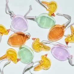 Glasdekoration*IITTALA Glas ägg 60mm, 3-set mix