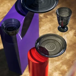 Alla Glas|Dricksglas*IITTALA Glas på fot 26cl mörkgrå 2-pack Mörkgrå