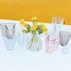 Vaser*IITTALA Glas vas 82x97mm Klar