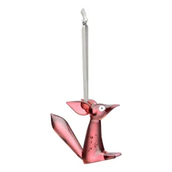 Glasdekoration*IITTALA Glasdekoration sittande 80mm körsbär