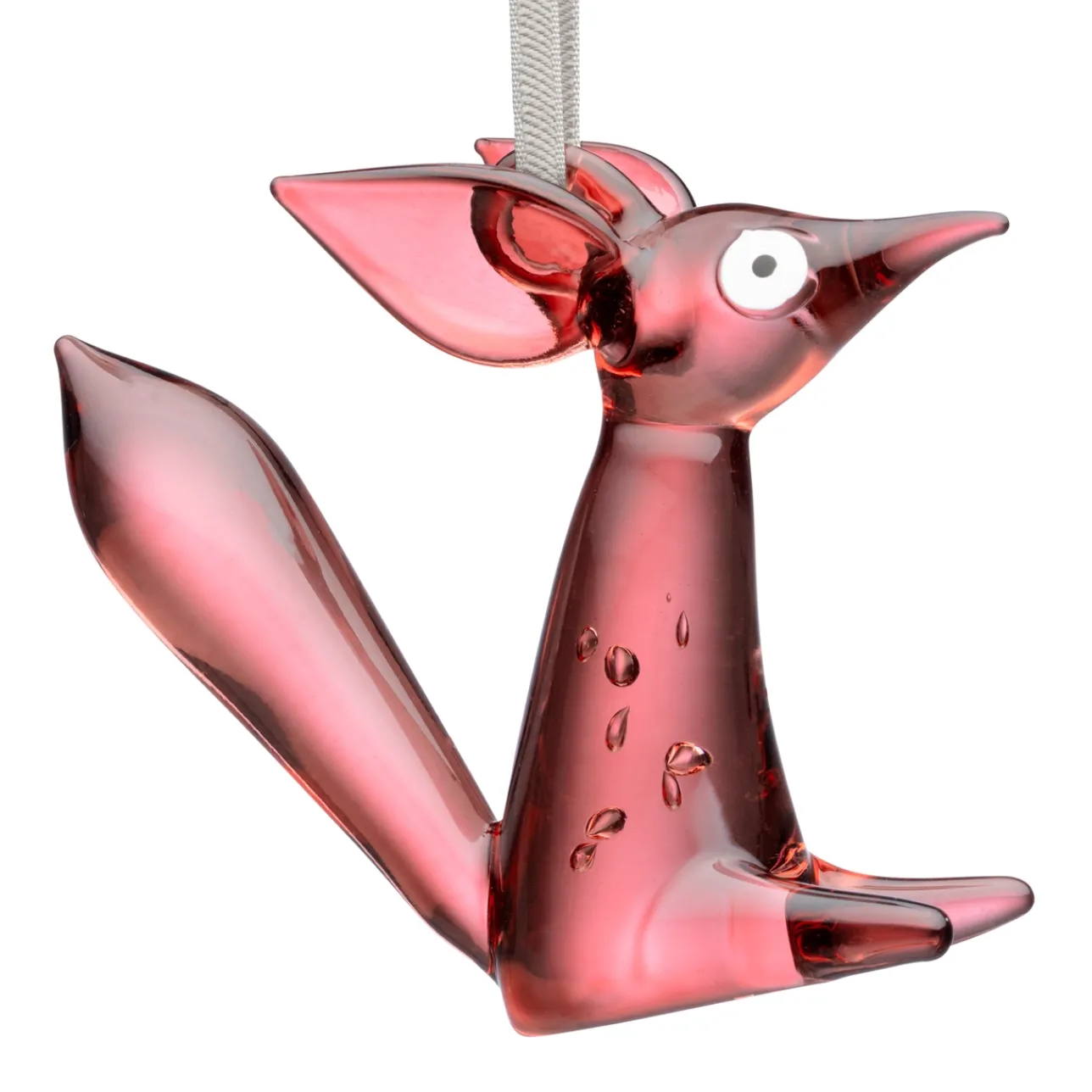 Glasdekoration*IITTALA Glasdekoration sittande 80mm körsbär