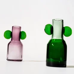 Konstföremål|Vaser*IITTALA Glaskonst vas 250mm grön-ljung Grön-ljung