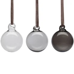 Glasdekoration*IITTALA Glaskula 40mm grå 5st Grå