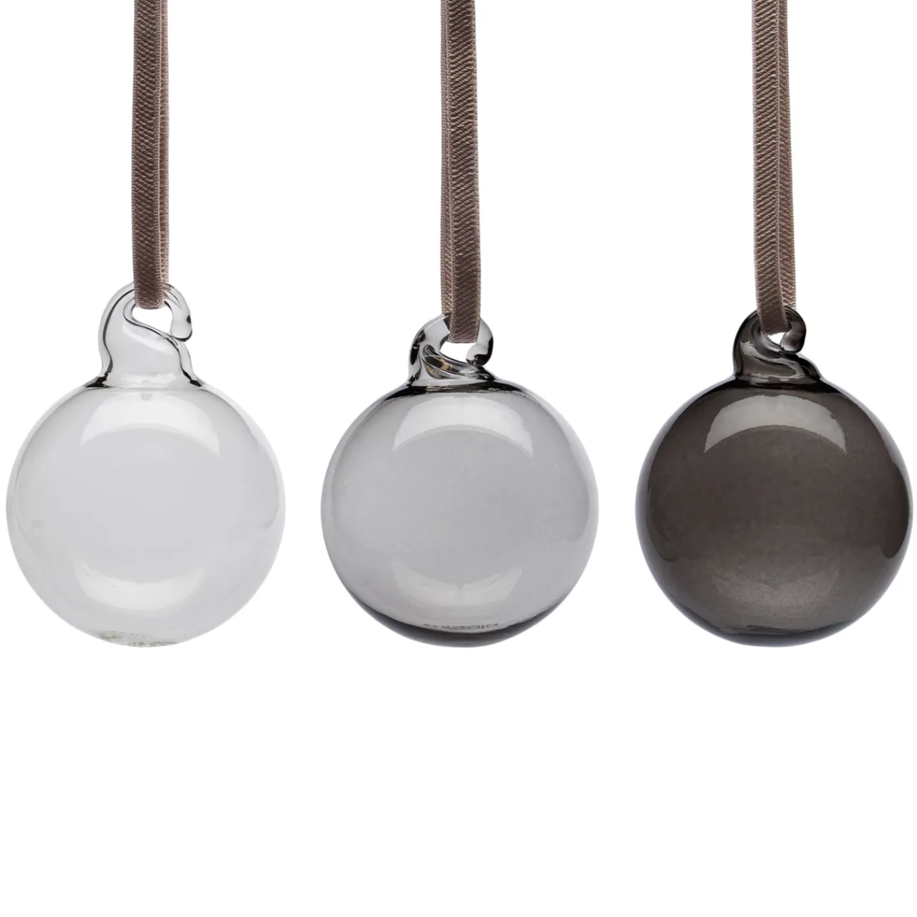 Glasdekoration*IITTALA Glaskula 40mm grå 5st Grå