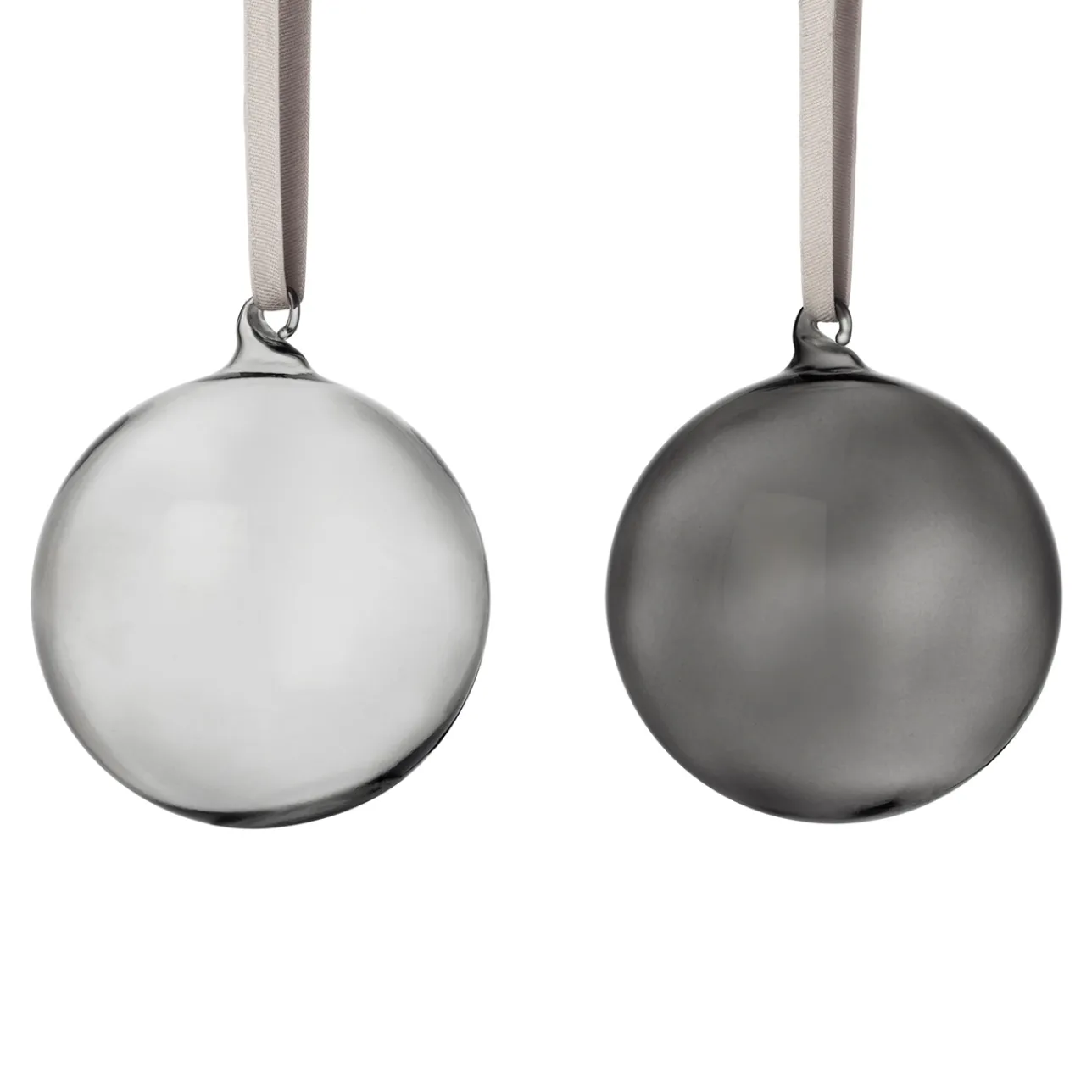 Glasdekoration*IITTALA Glaskula 80mm grå 5st Grå