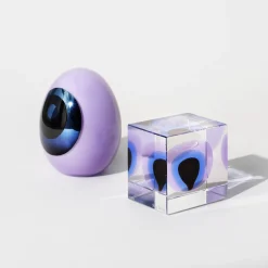 Birds By Toikka|Konstföremål*IITTALA Gylling årsägg 90x130 mm ljuslila 2025