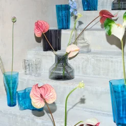 Vaser*IITTALA Hög vas 120x260mm elektrisk blå