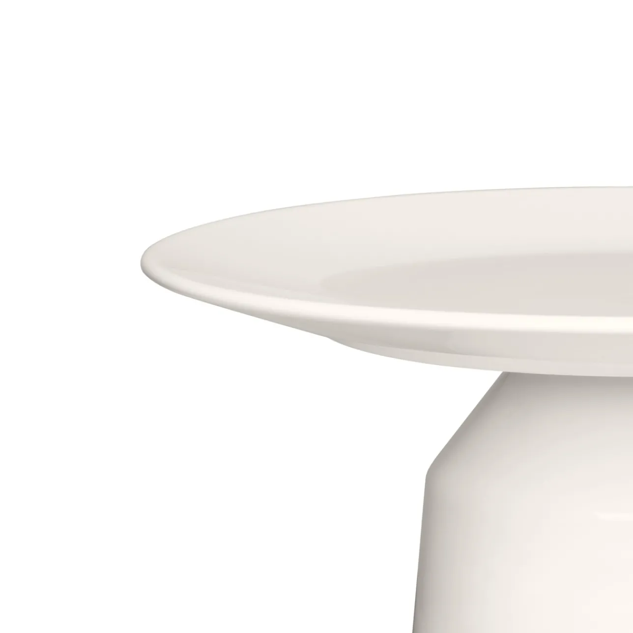 Serveringsbrickor Och Uppläggningsfat|Kakfat*IITTALA Högt serveringsfat 24x14 cm vit