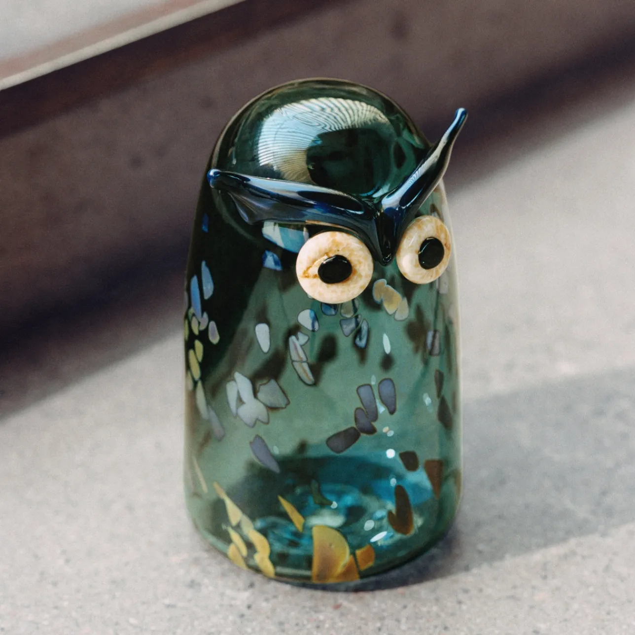 Birds By Toikka|Konstföremål*IITTALA Hornuggla 110x175mm tallgrön Dennengroen