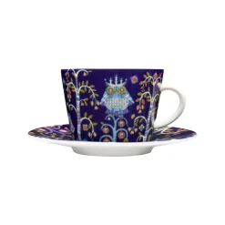 Muggar Och Koppar*IITTALA Kaffe/cappuccinokopp 0,2L & fat 15cm blå Blå