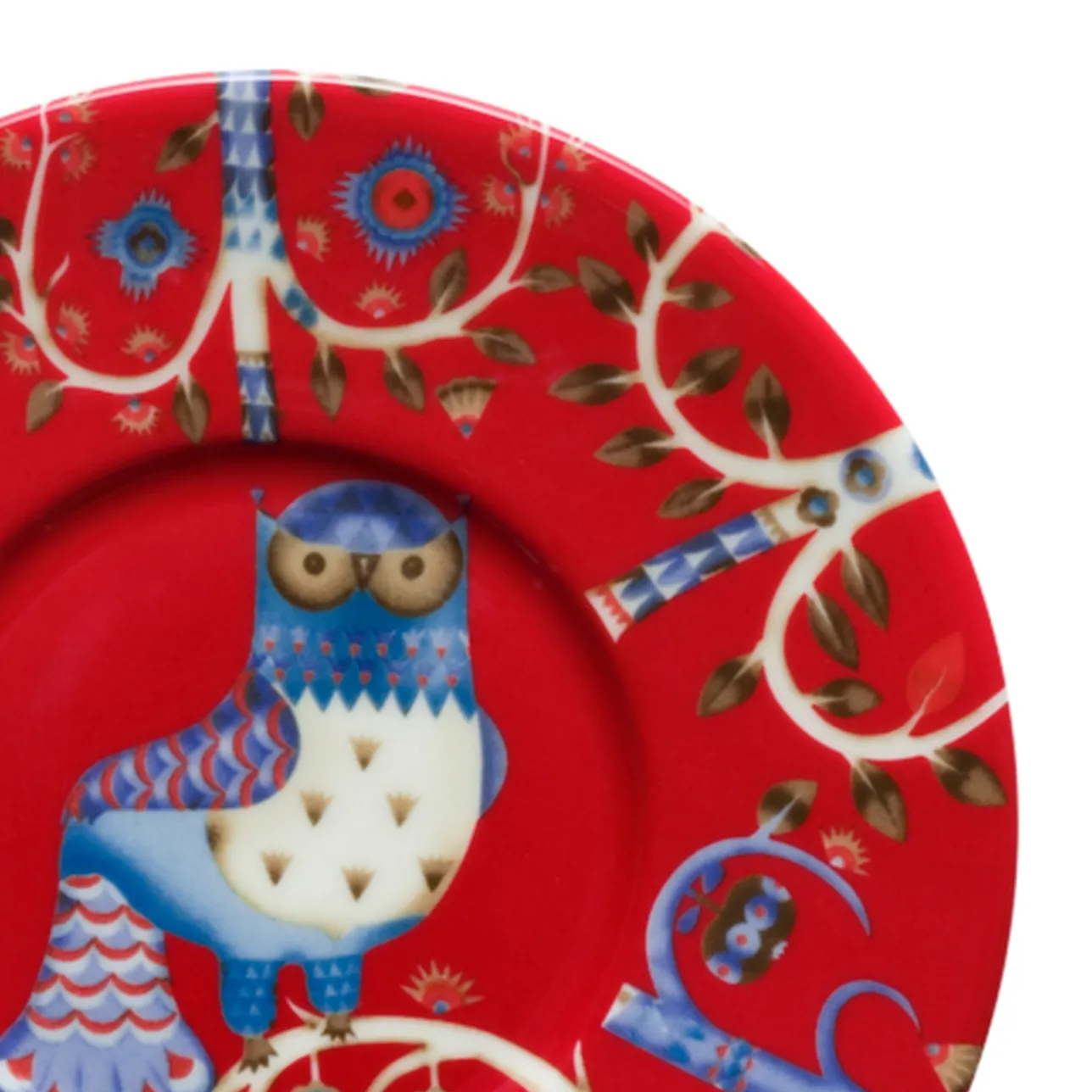 Muggar Och Koppar*IITTALA Kaffe/cappuccinokopp 0,2L & fat 15cm röd