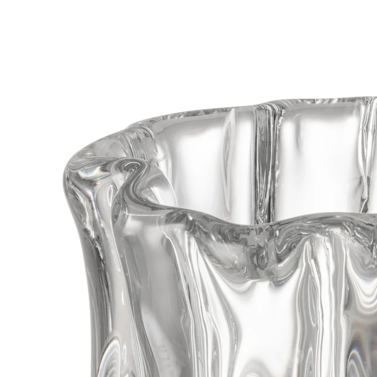 Konstföremål|Vaser*IITTALA Kalvolan kanto konstverk 140mm Klar