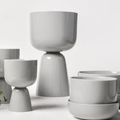Krukor*IITTALA Kruka med Fat ljusgrå M