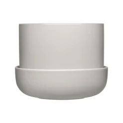 Krukor*IITTALA Kruka med Fat ljusgrå S Grå