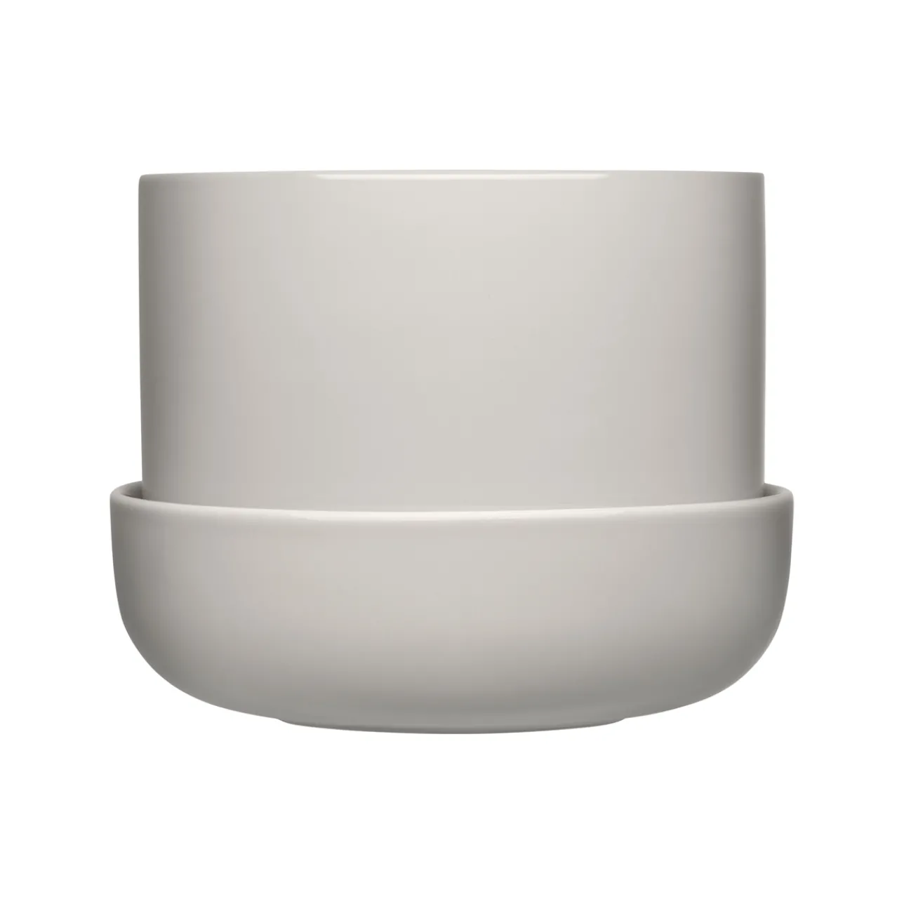 Krukor*IITTALA Kruka med Fat ljusgrå S Grå