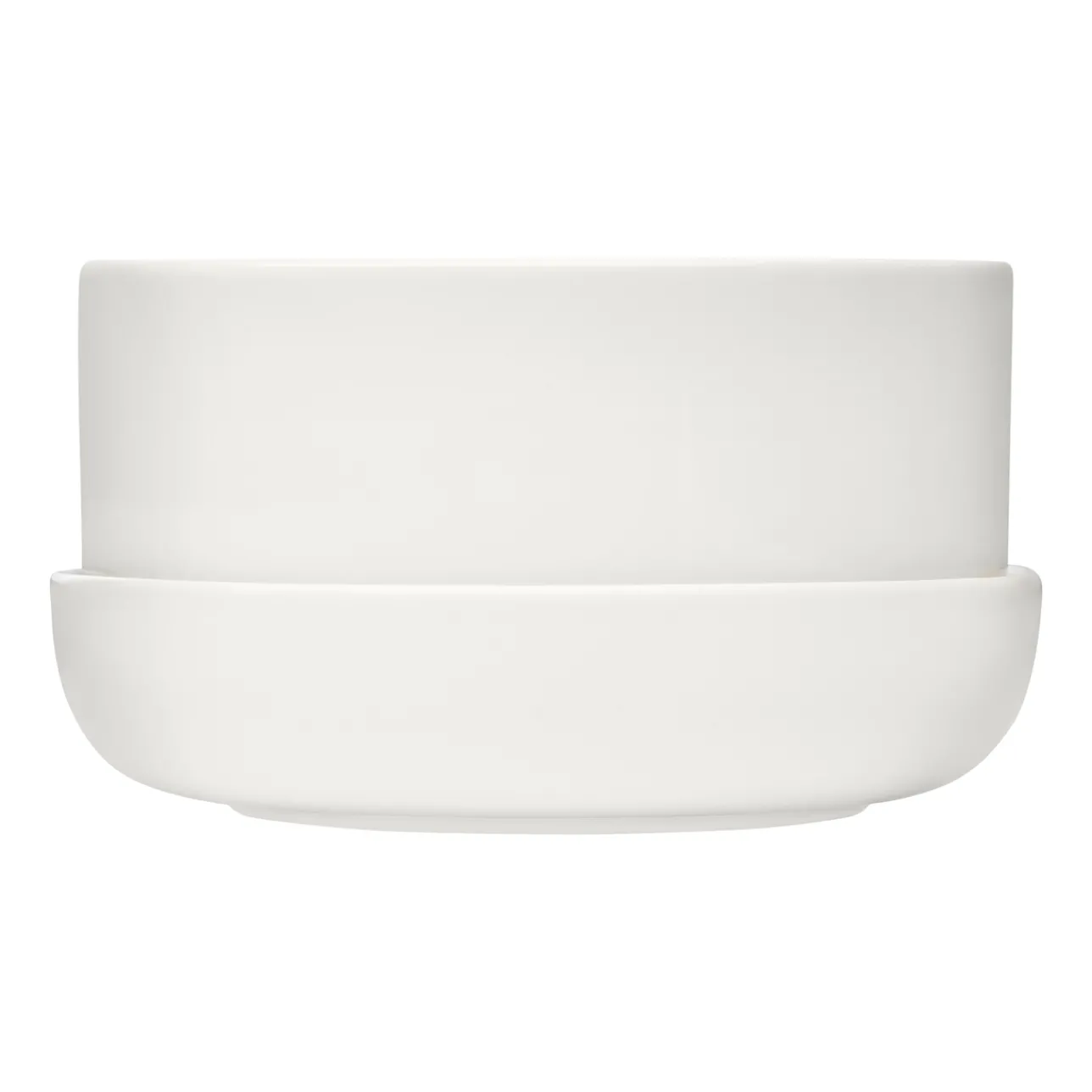 Krukor*IITTALA Kruka med fat M Vit