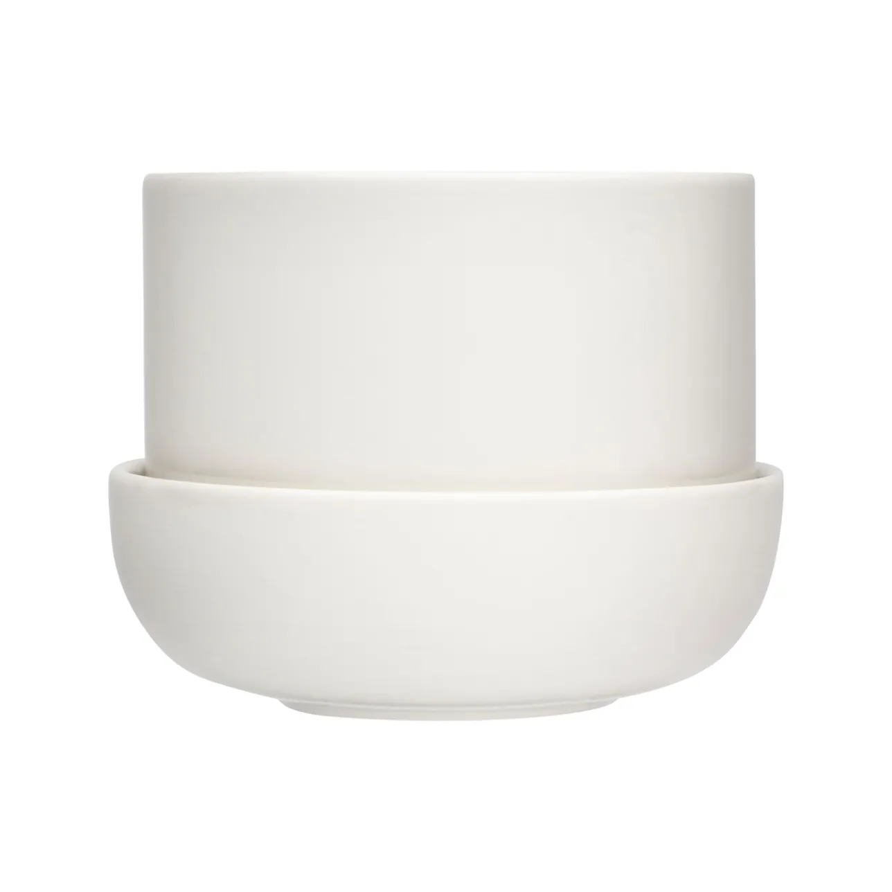 Krukor*IITTALA Kruka med fat S Vit