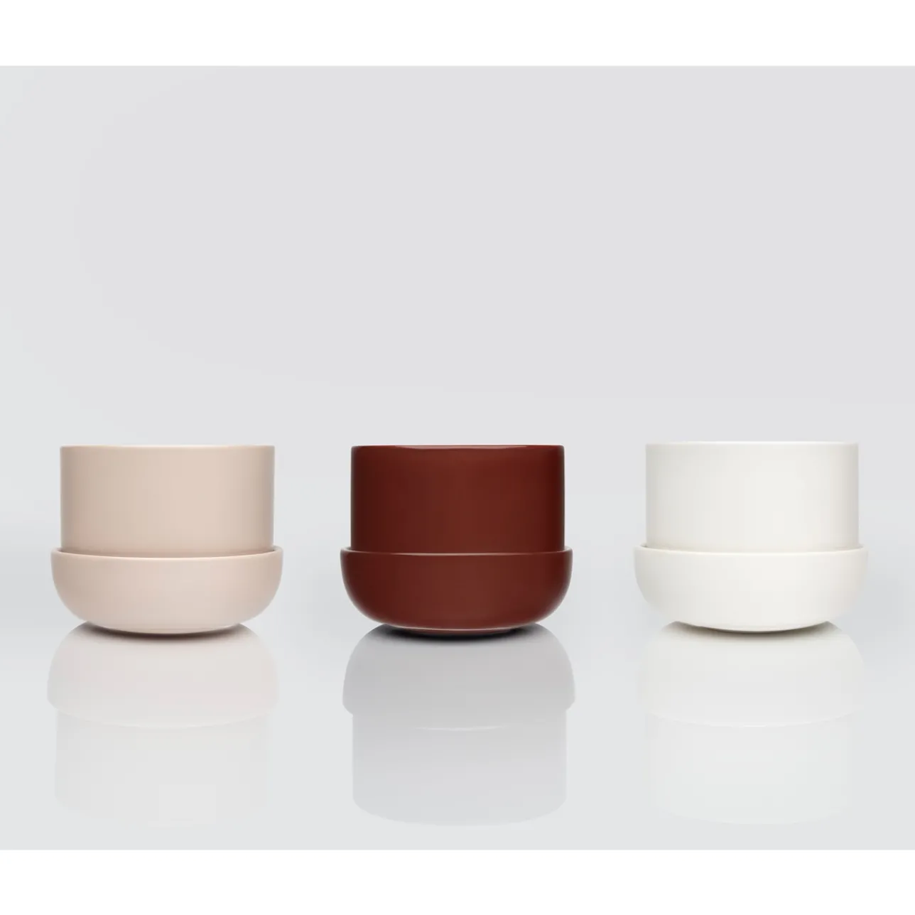 Krukor*IITTALA Kruka med fat S Vit