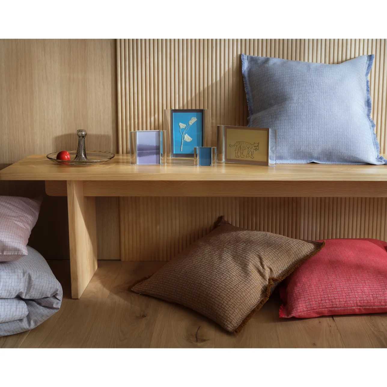 Hemtextilier*IITTALA Kuddfodral 50x50cm blå Blå