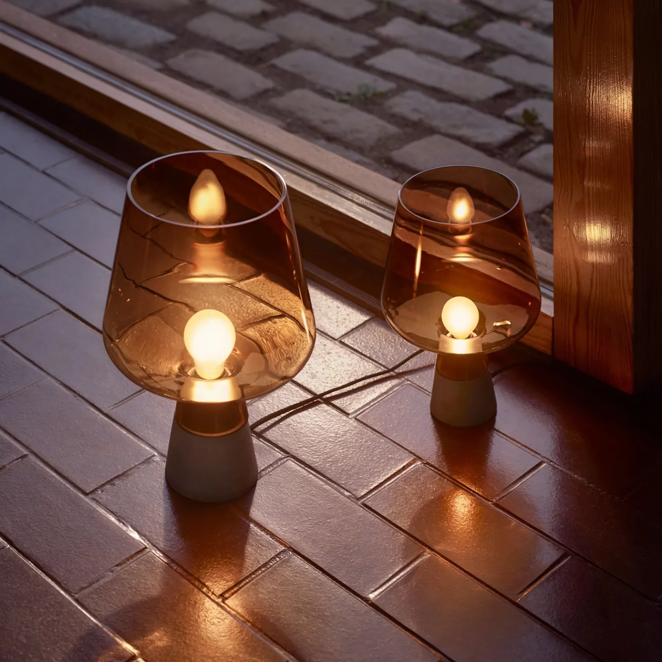 Bordslampor*IITTALA Lampa 380x250mm Koppar