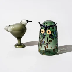 Birds By Toikka|Konstföremål*IITTALA Leppäinen 190x165mm moss grön Mossgrön