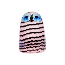 Birds By Toikka|Konstföremål*IITTALA Liten uggla 75x105mm Laxrosa