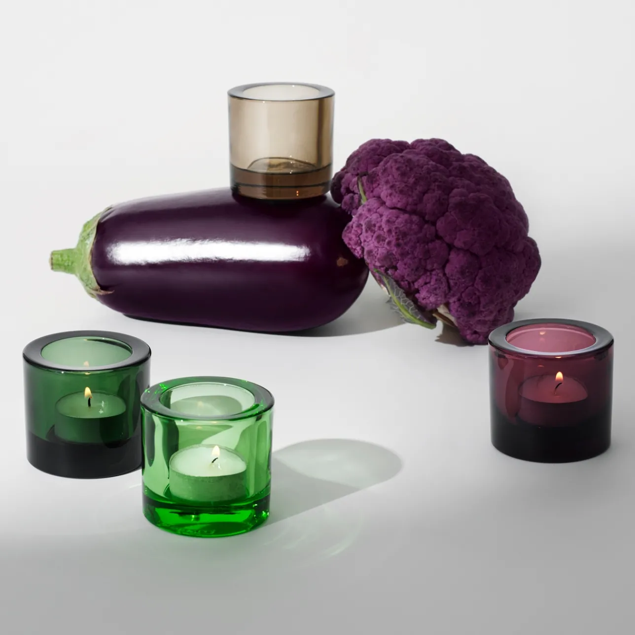 Ljuslyktor*IITTALA Ljuslykta 60mm vattengrön