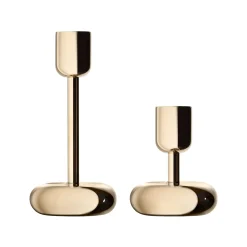 Ljusstakar*IITTALA Ljusstake mässing gåvoförpackning 2-pack