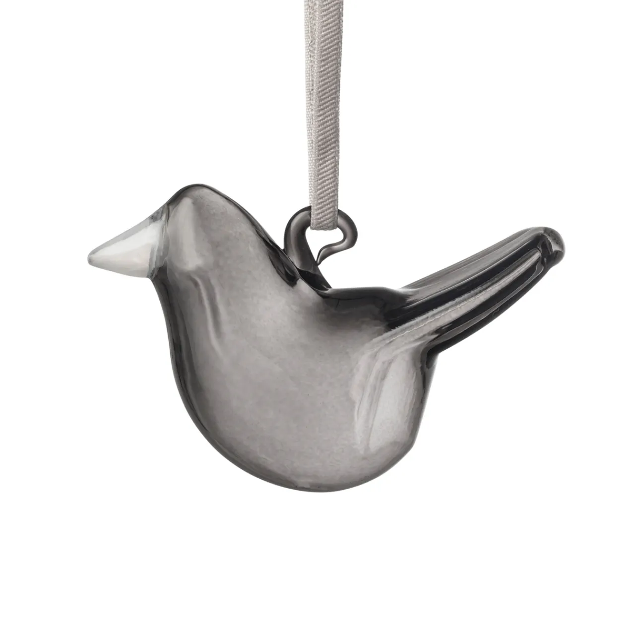 Glasdekoration*IITTALA Mini glasfågel grå 3st Grå