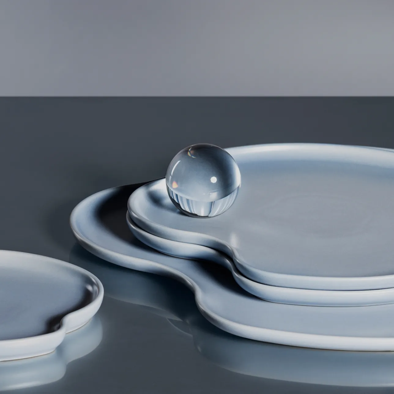 Alvar Aalto Collection|Dekorativa Skålar Och Fat*IITTALA Platta 35cm vatten