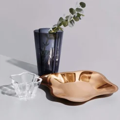 Serveringsbrickor Och Uppläggningsfat|Alvar Aalto Collection*IITTALA Skål 358mm roséguld Roséguld