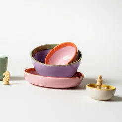 Tallrikar|Skålar*IITTALA Skål/tallrik 22cm Lila-oliv