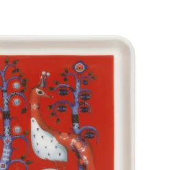 Tallrikar*IITTALA Tallrik kvadrat 12x12cm röd Svart