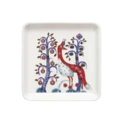 Tallrikar*IITTALA Tallrik kvadrat 12x12cm vit Blandad färg