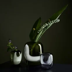 Konstföremål*IITTALA Vas 200mm moss grön/opal