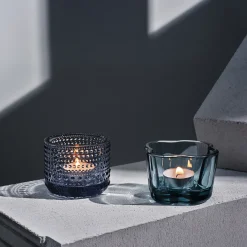 Ljuslyktor*IITTALA Värmeljusstake 64 mm återvunnet glas Återvunnet